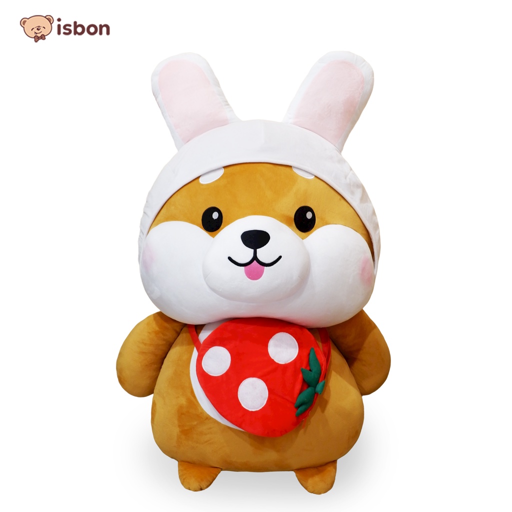 Boneka Anjing Shiba Jumbo With Hoodie Lucu Ekpresi Wajah Lucu Cocok Untuk Hadiah By Istana Boneka