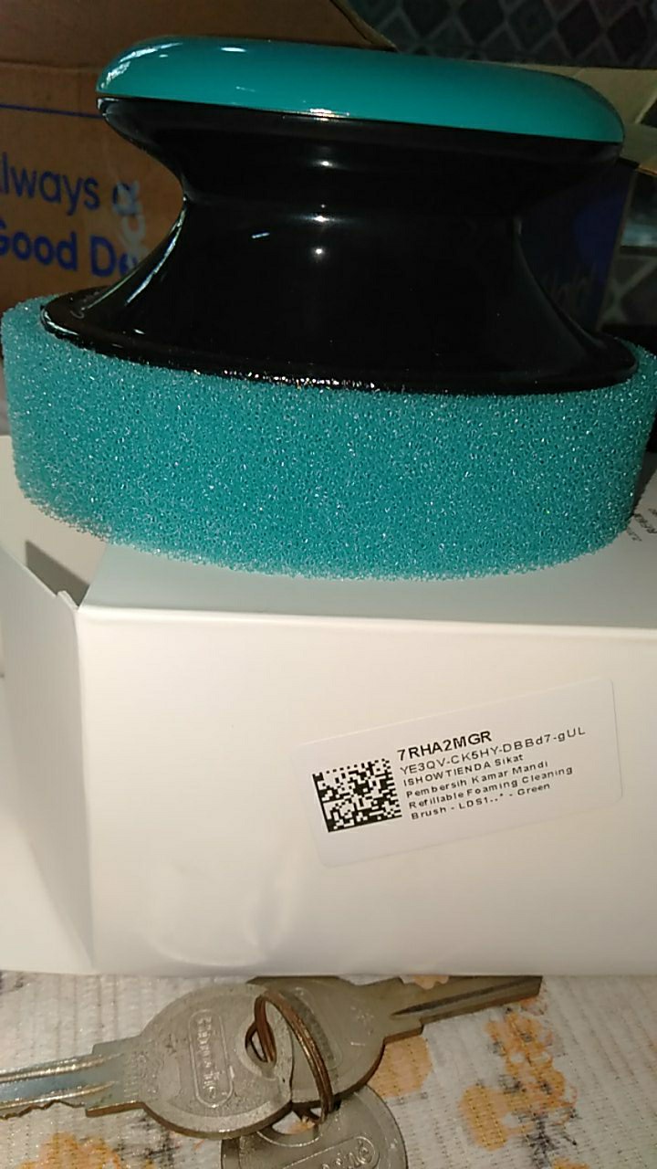 Sikat Pembersih Kamar Mandi Refillable Foaming Brush - Sikat Pembersih Kamar Mandi