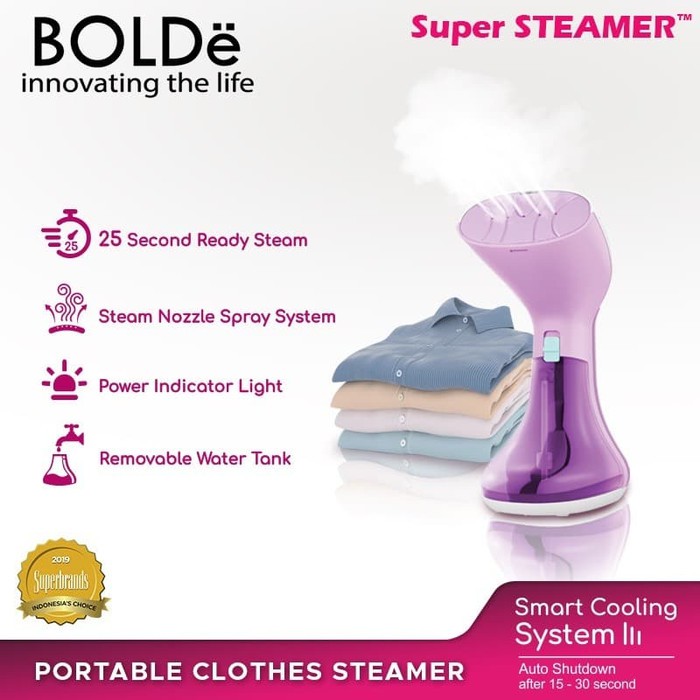 Setrika Uap BOLDe Super Steamer Laviola Dan Golden Blue