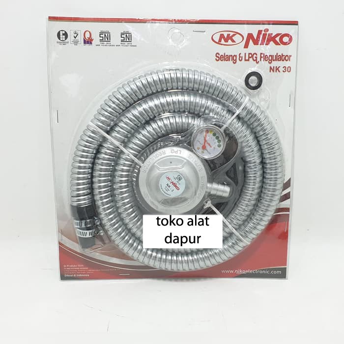 Selang dan regulator kompor gas NIKO NK-30 1,8M