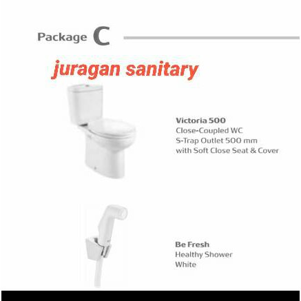 Paket PROMO Closet ROCA Victoria + Jet Washer Roca Package C