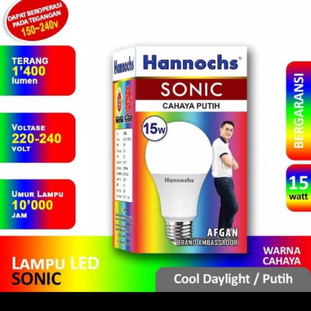 Lampu led hannochs sonic 15 Watt led bulb hannochs 15w