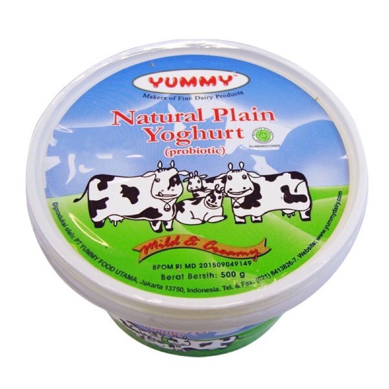 Yummy Yogurt Natural Plain 500gr