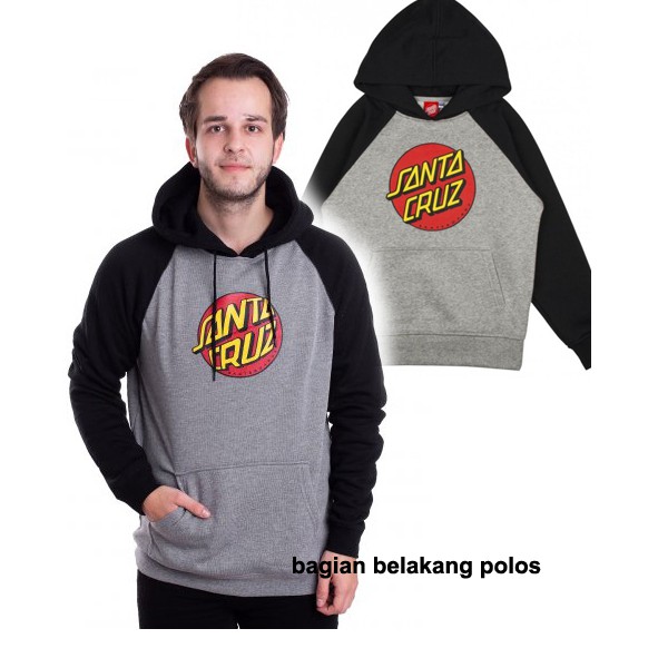 Jaket Pria Kombinasi Hoodie SANTA CRUZ Terbaru dan Termurah - M