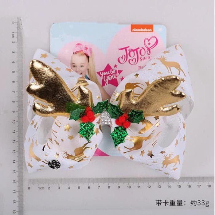 JEPIT RAMBUT PITA ANAK JOJO SIWA UKURAN 8" CHRISTMAS NATAL KADO ULTAH