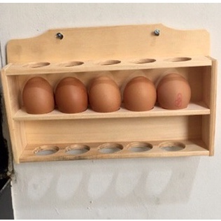 rak telur susun kayu / rak telur kayu / tempar telur ayam / rak dinding serbaguna / rak dapur kayu