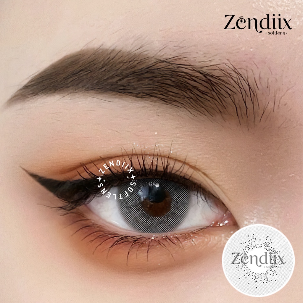 Softlens NEW MORE DUBAI Warna CRYSTAL GREY 14.5mm Normal Minus