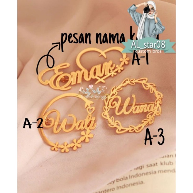BROS NAMA/BROS CUSTOM NAMA/BROS HIJAB/BROS MUSLIMAH/BROS NAMA AWET