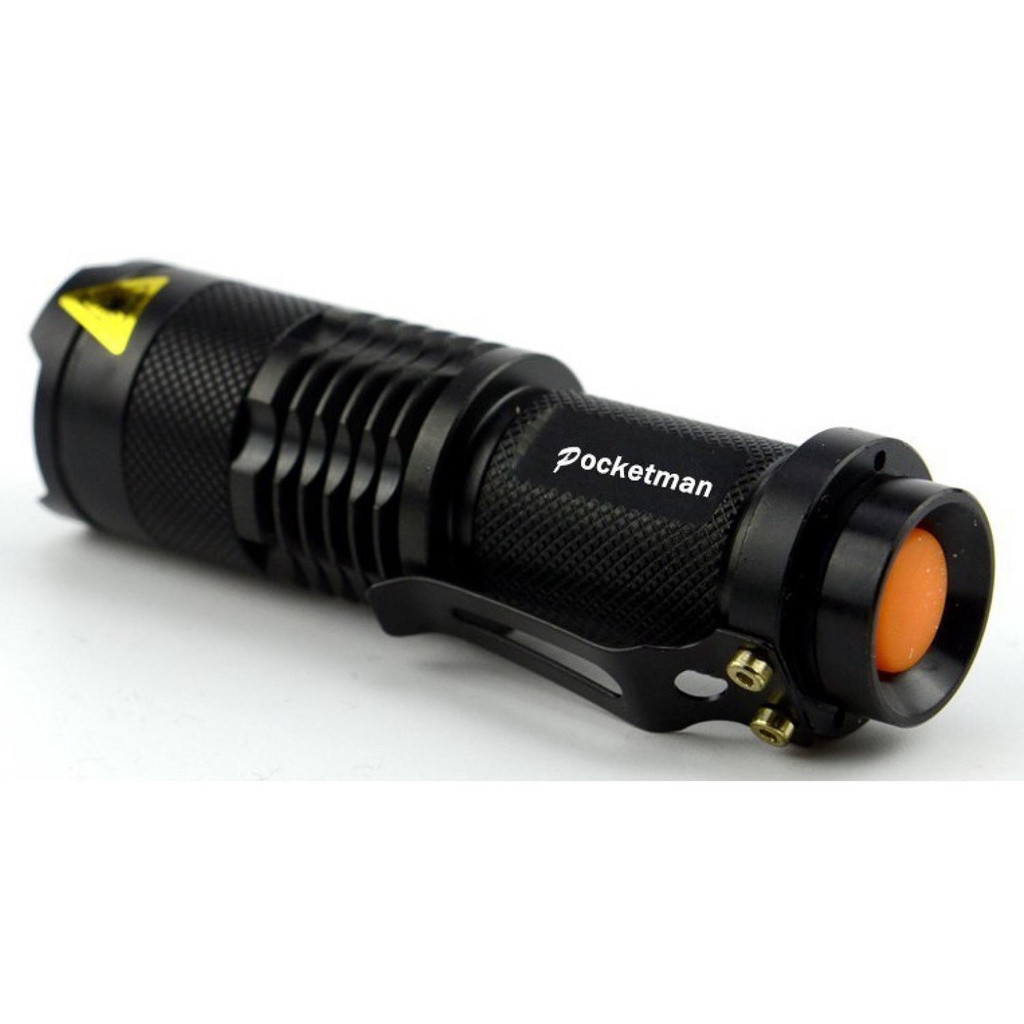 PocketMan Senter LED Batre Cas Rechargeable 2000 Lumens Waterproof Flash Light Anti Air Bisa Zoom Cahaya Terang / Center Senter LED Super Terang Jarak Jauh 2000 Meter Polisi Jumbo / Senter Swat Police / Senter Poketman Ultraviolet / Senter Gunung Infrared