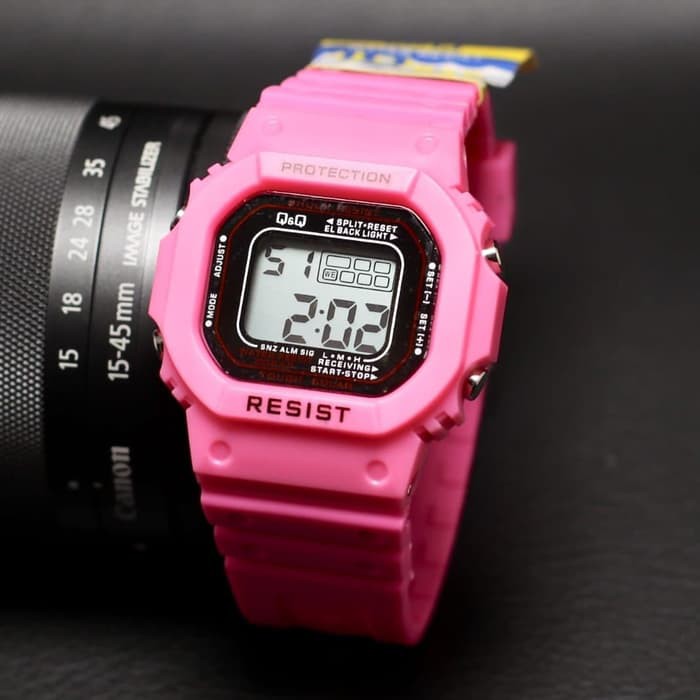 Jam Tangan Pria / Wanita Murah Adidas Digital Rubber Pink
