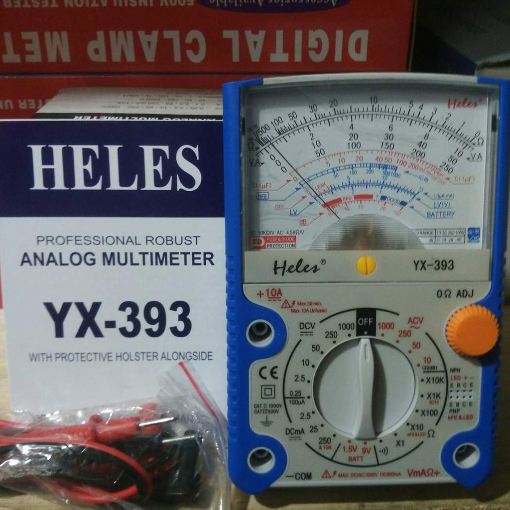 Analog multimeter/multitester Heles YX 393