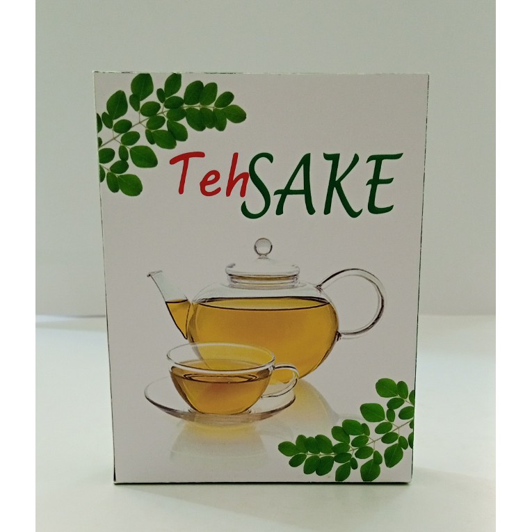 

Teh SAKE / teh serbuk dari daun kelor di kemas dalam kantong teh