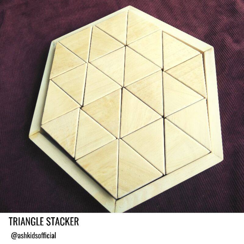 Mainan Edukasi Triangle stacker