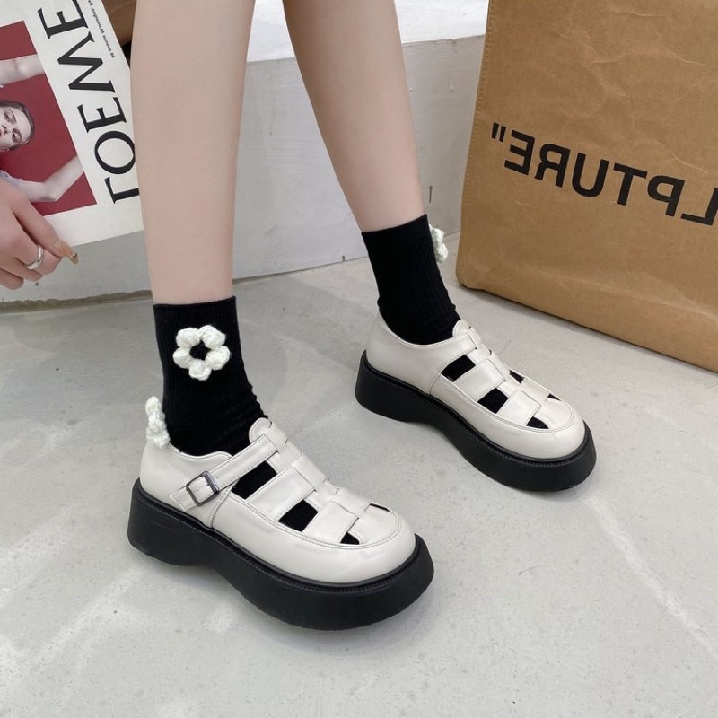 AVANCEID 1879 Sepatu Sneakers Boots Wanita Kerja Docmart Hitam Import