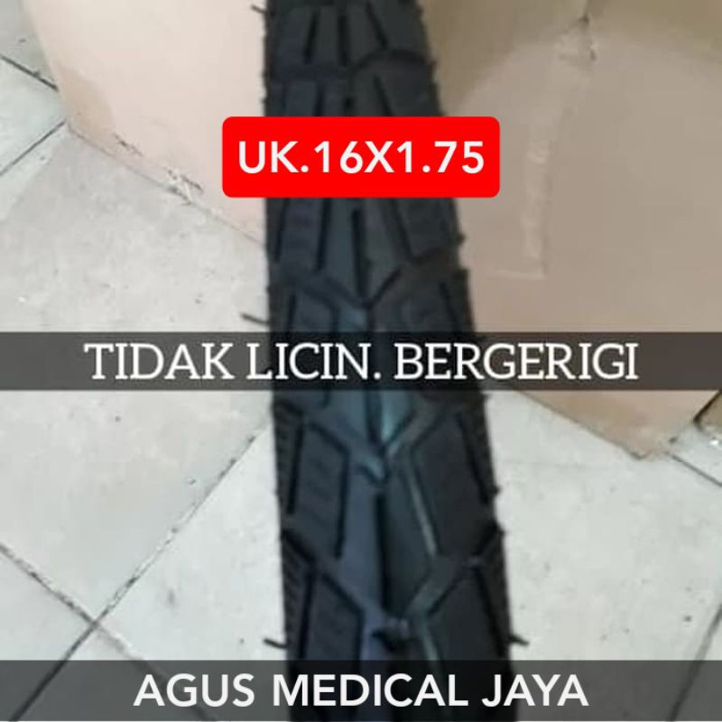 ban kursi roda ukuran 16x1.75 + luar +dalam