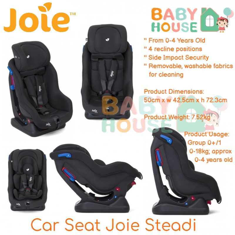Jual Joie Steadi Baby Car Seat Joie Steadi Coal Joie Steadi Dark Pewter