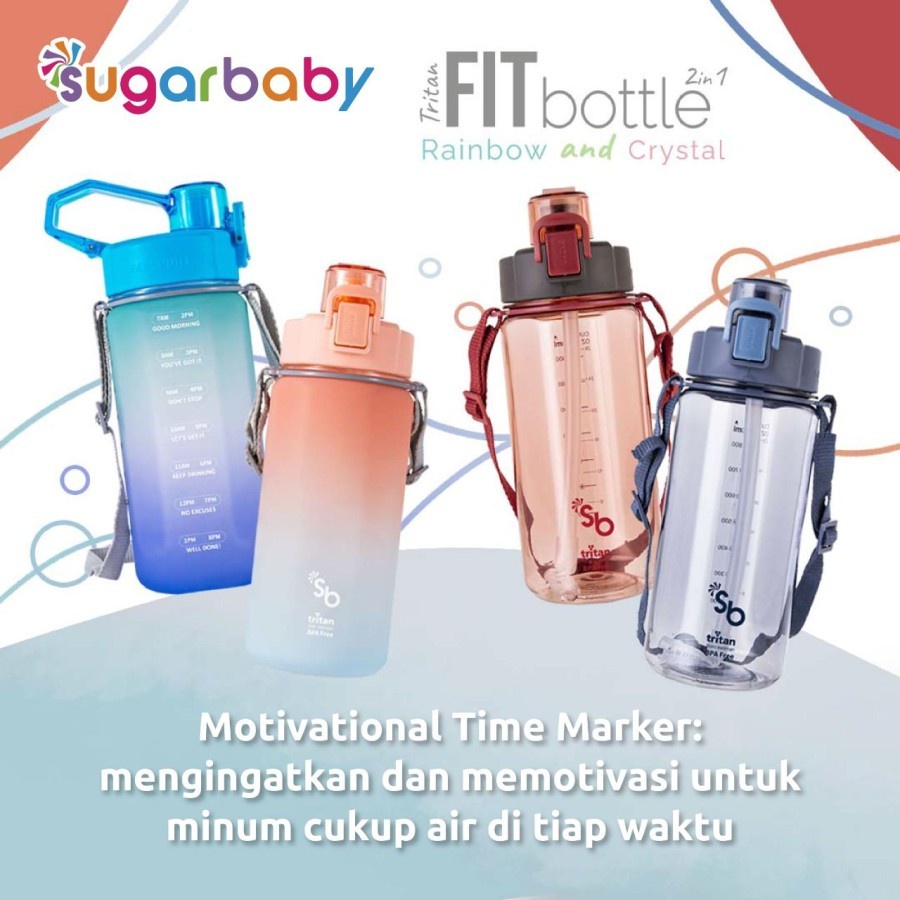 Sugar Baby Tritan Fit Bottle Crystal