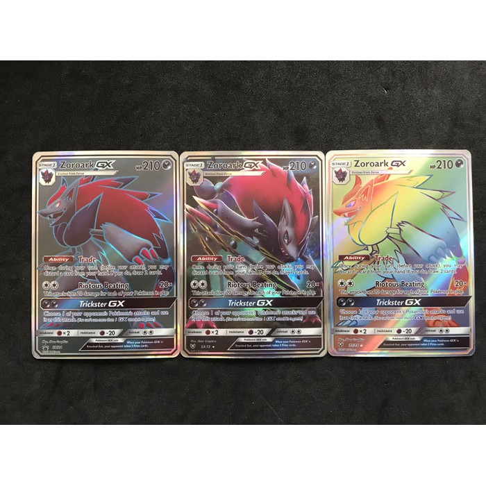 Kartu Pokemon TCG Sun&Moon Zoroark GX FULLSET (3 kartu)
