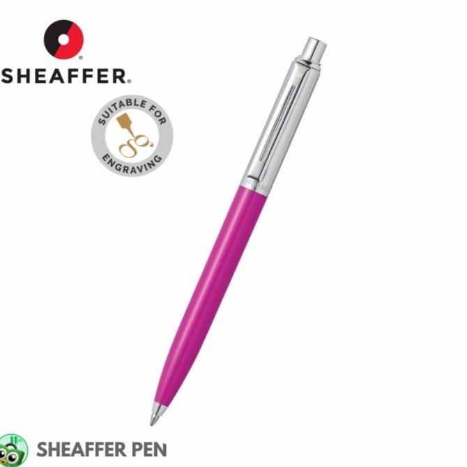 

Sheaffer Sentinel Brushed Chrome Cap and Fuchsia Barrel Ballpoint