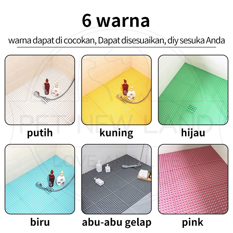 Karpet Alas Kandang Hewan kelinci Hamster Karpet Karet Interlock Anti Slip Footrest Kelinci Persediaan Hewan Peliharaan