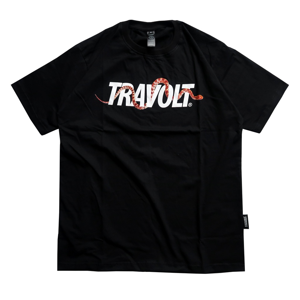 Tshirt - Blacksnake - Black - Hitam - Kaos - Travolt