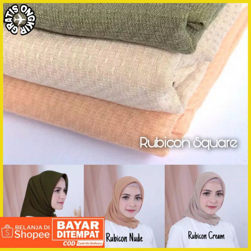 RUBICON SQUARE HIJAB SEGI EMPAT BISA [COD]