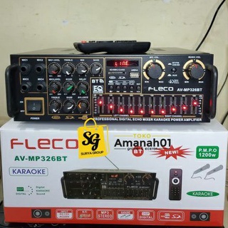 Amplifier FLECO AVMP-326 fleco-198B fleco bt-299 USB Bluetooth Stereo Karaoke + Mp3 player + FM Radio