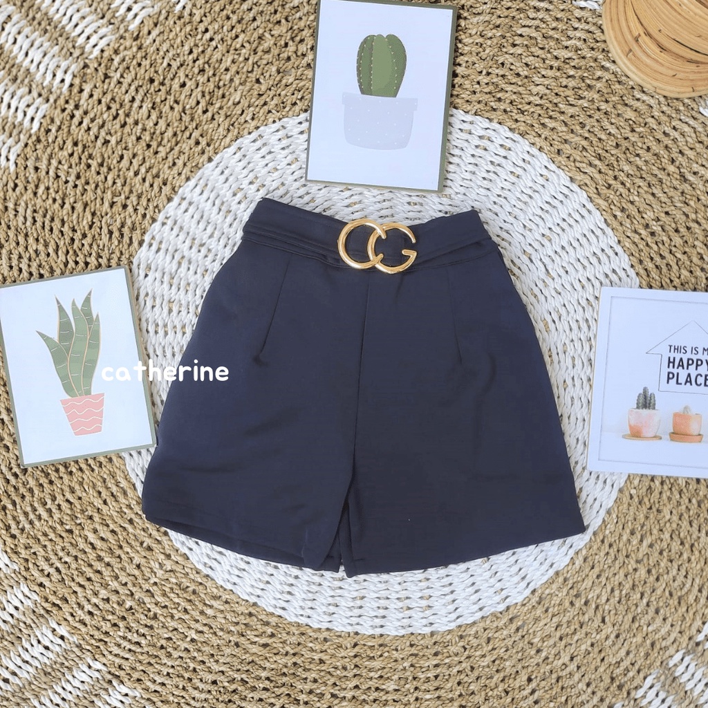 SHORT PANTS BELT / CELANA PENDEK WANITA