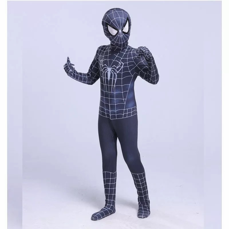 Kostum Spiderman Venom Anak dan Dewasa / Kostum Spiderman hitam/ superhero