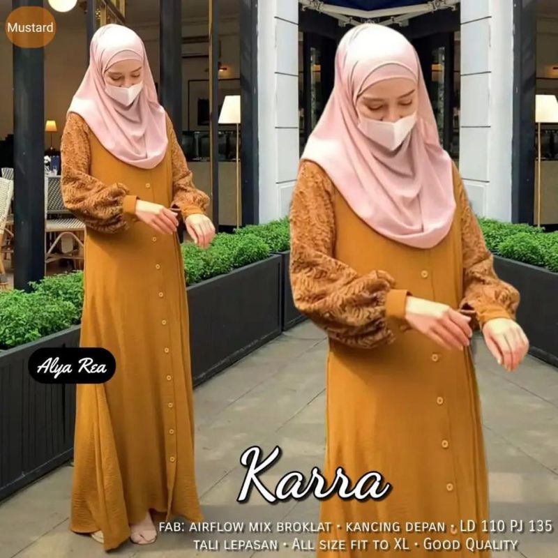 DRESS MUSLIM, Fashion Muslim, baju wanita, dress, gamis, Baju gamis, fashion wanita, Karra Dress