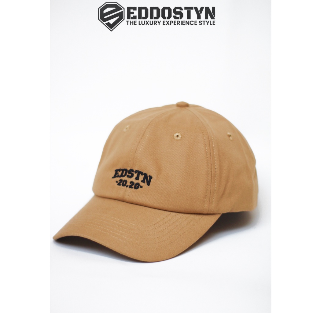 Topi Polocaps Baseball Pria Wanita Dewasa Original Premium Eddostyn Khaki