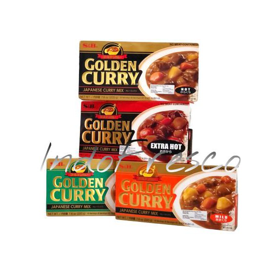 

ur7j snb golden curry sauce mix- bumbu saus kari 220g - hot 4vam
