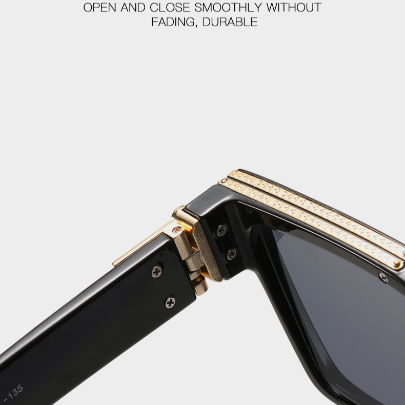 【YUZHU】COD Bingkai Fashion Baru Oversized Lapangan Dihiasi Sunglasses