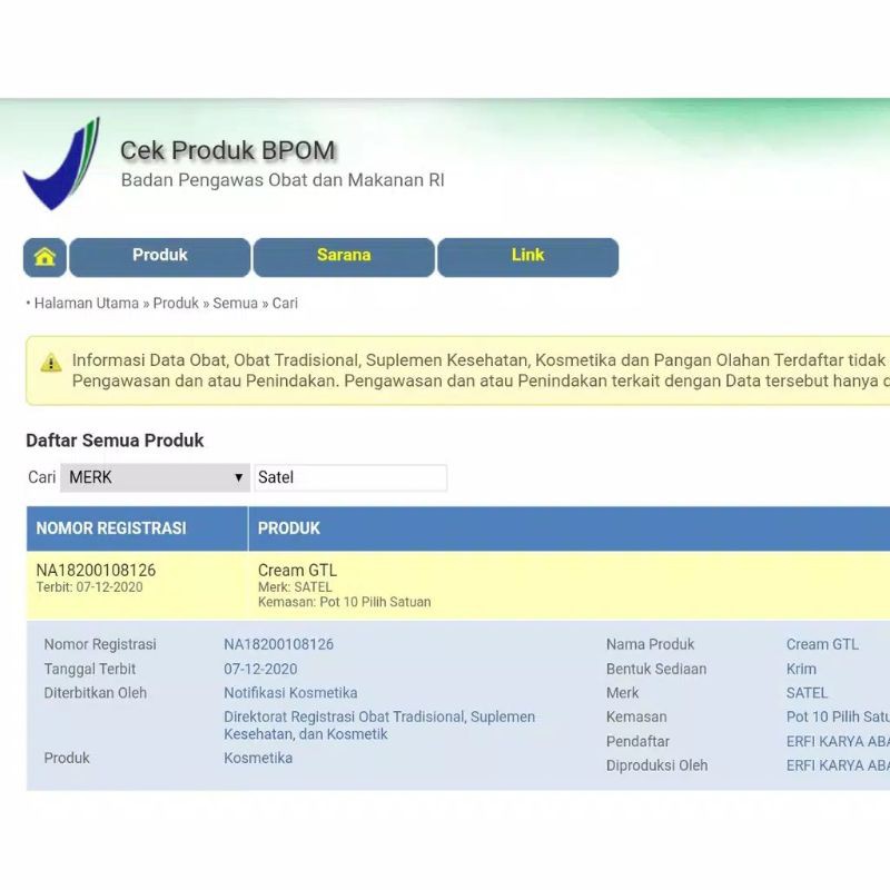 SALEP GATEL SATEL GTL ORIGINAL 100% BPOM ATASI GATAL KUDIS KURAP AMPUH