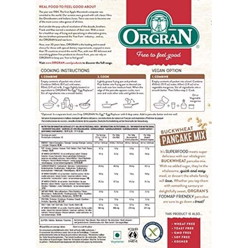 Orgran Gluten Free Buckwheat Pancake Mix 375g / Premix Pancake VEGAN