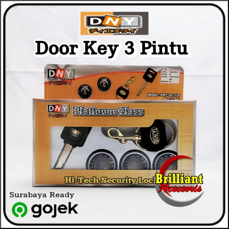 Door Key / Kunci Pintu Universal - 2 Pintu / 3 Pintu / 4 Pintu