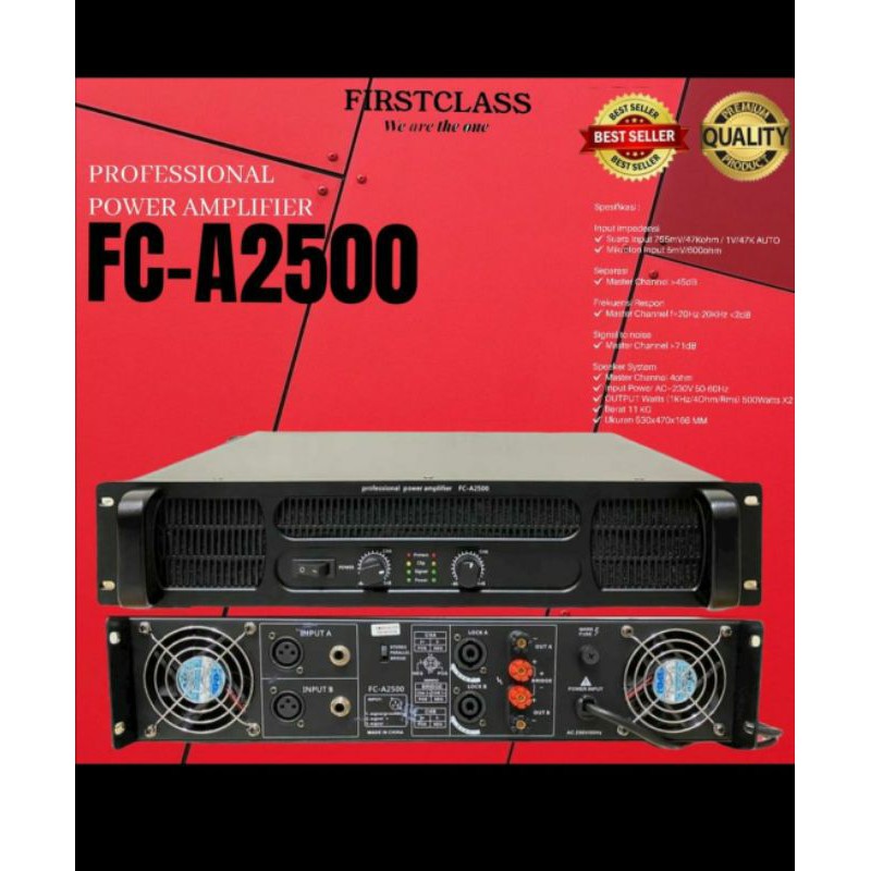Power Amplifier Firstclass FC A2500/First Class FCA2500