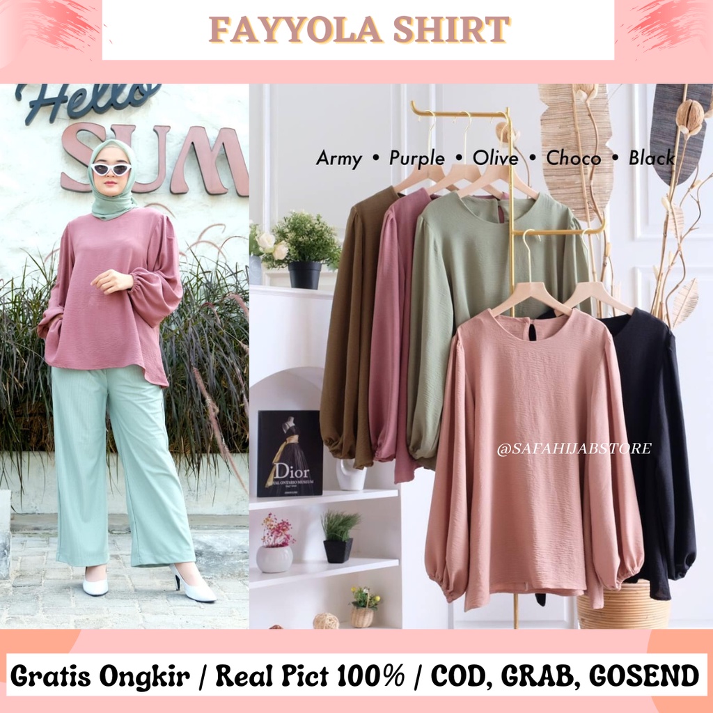 FAYYOLA SHIRT / ATASAN / BLOUSE KERJA