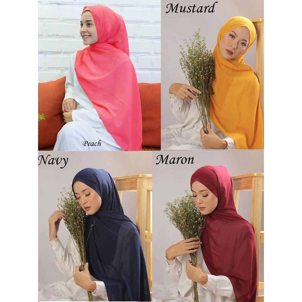 Jilbab Pashmina Bella polycotton