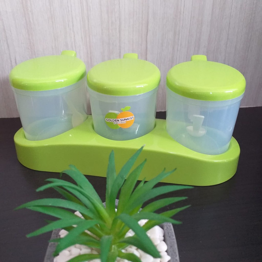 Tempat Bumbu Dapur TGM 1019 Golden Sunkist / Kitchen Set / Rak / Toples / Tempat Bumbu Dapur