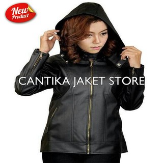 97 Model Jaket Kulit Keren Wanita Terbaik