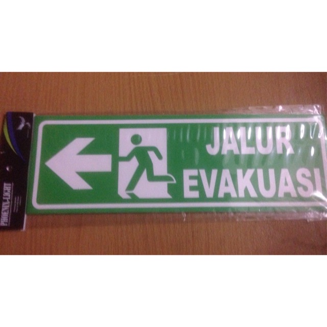 

Sticker Jalur Evakuasi Arah Kiri 10x30cm