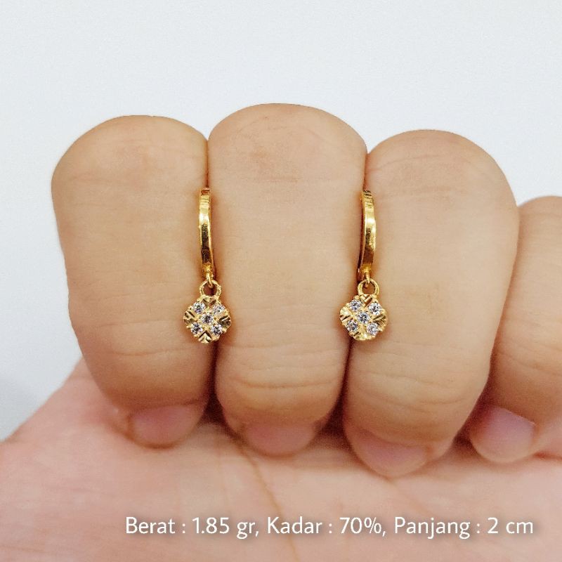 ANTING KLIP JEPIT EMAS KADAR 70% (16K) - DJ