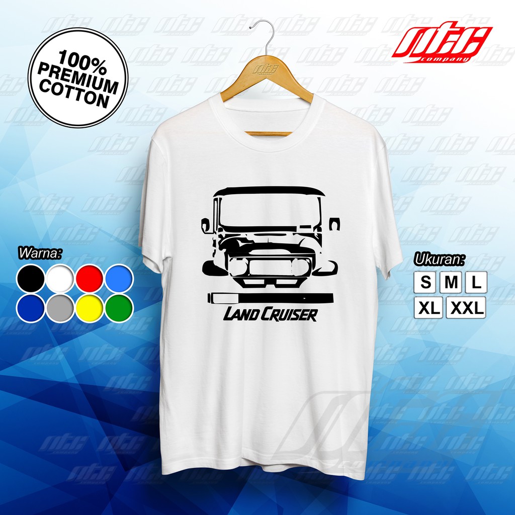 Kaos / T-shirt / Baju Mobil Land Cruiser Siluet Keren Terbaru