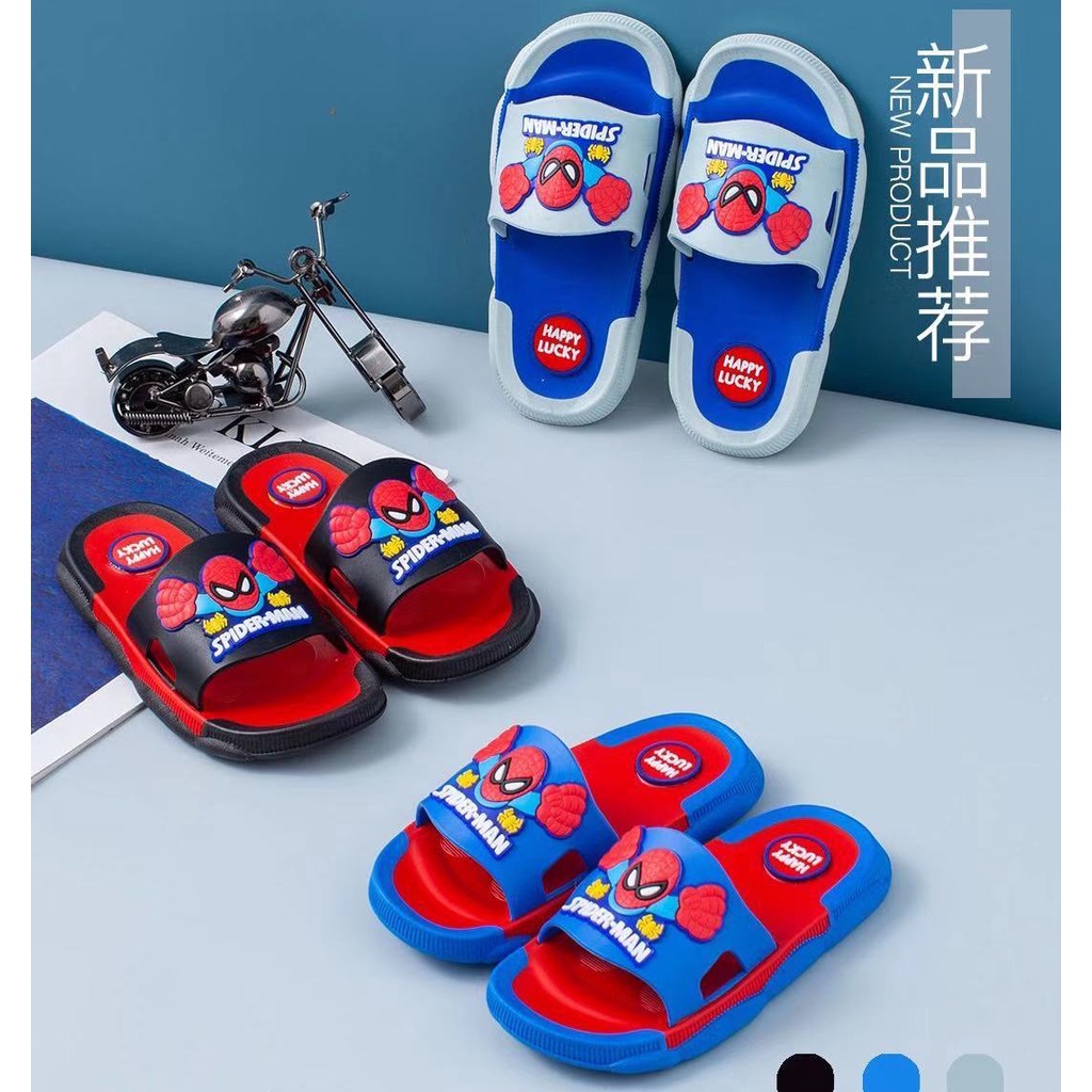 HappyOliver SANDAL BOMB HERO 802+2 Sandal Anak Selop Karet Import Berkualitas 1-7 Tahun