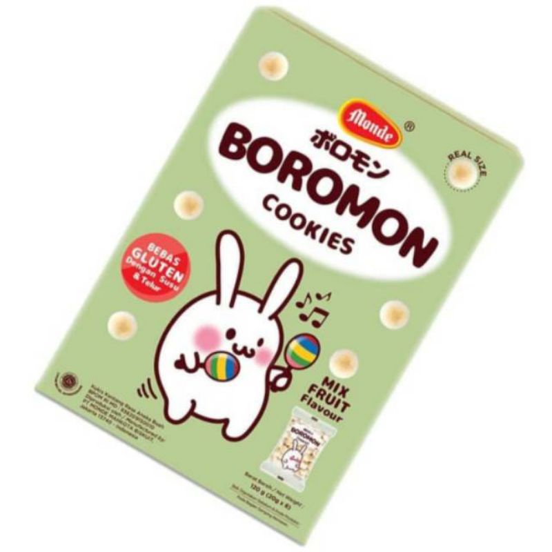 

MONDE Boromon Cookies Mix Fruit 120 gr Bebas Gluten