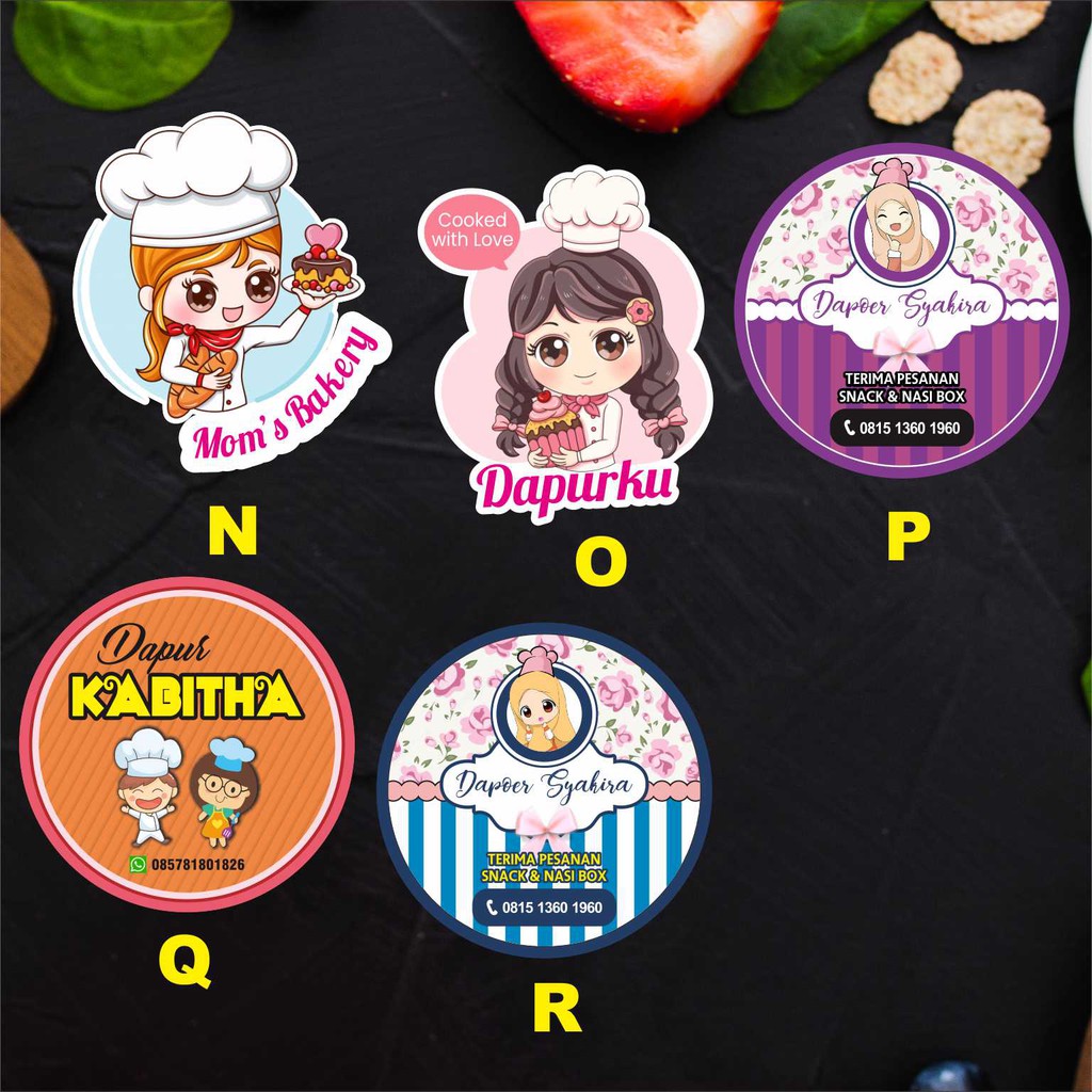 Label Stiker Custom Kue Ramadhan Dan Hari Ry Idul Fitri Lebaran 60