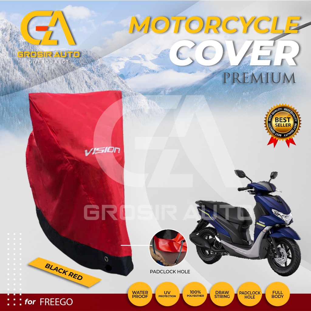 SARUNG PENUTUP BODY COVER / SELIMUT MOTOR FREEGO VISION PREMIUM WATERPROOF