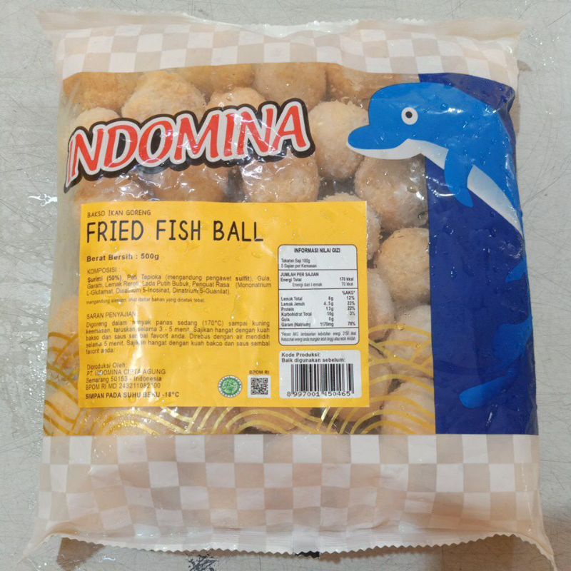 

Indomina Fried fish ball 500gr