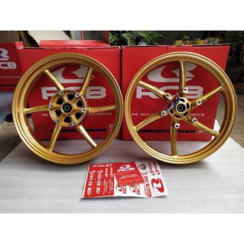 Velg racing Ninja r/rr Ukuran 215 300 Ring 17 Racing Boy RCB SP 522 Gold Emas